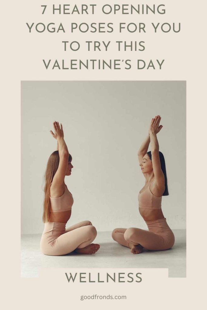 Wine glass friendly yoga poses for Valentine's Day